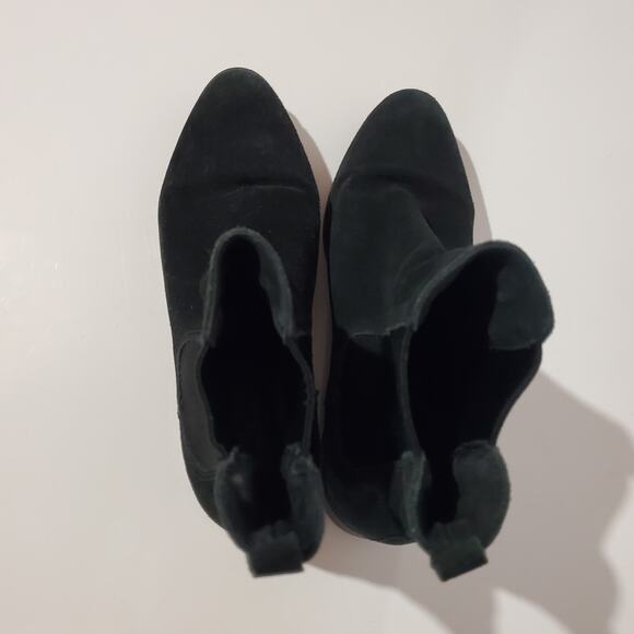 La Canadienne Sara Waterproof Suede Leather Chelsea Ankle Boots Womens 9 Black - Picture 7 of 12